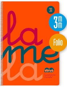 CUADERNO ESPIRAL Fº 80H 90G 3MM NARANJA CUADROVIA PP